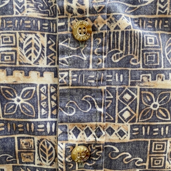 COOKE STREET Reverse Print Aloha Hawaiian Shirt Men L Large - Picture 3 of 7